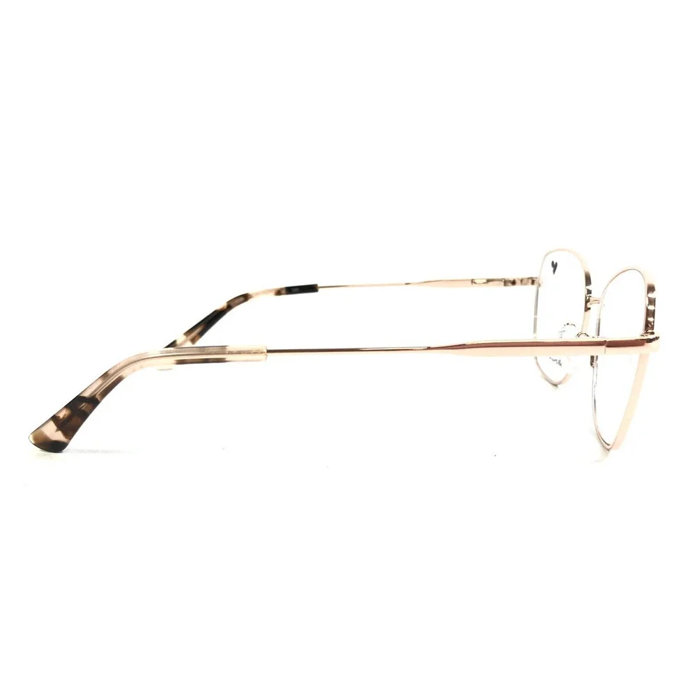 Marchon NYC Eyeglasses Frames M-4033 770 Rose Gold Cat Eye Wire Rim 53-17-140